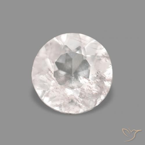 0.27ct Very Light Pink Morganite, Round, VS-SI