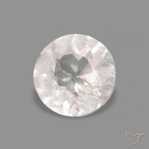 0.27 ct Pink Morganite Stone, Natural Morganite in Round Facet Shape for Sale