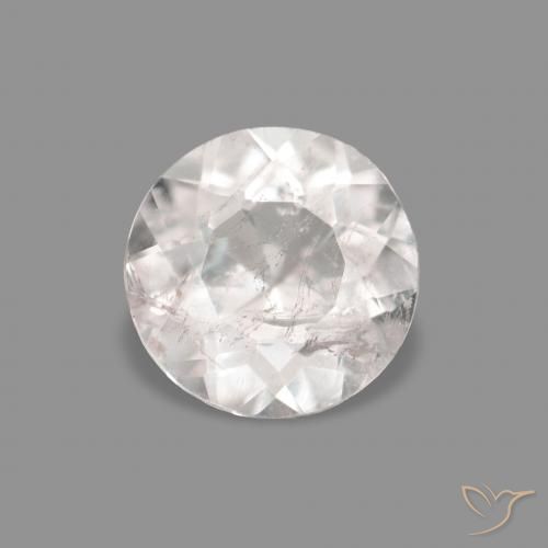 0.33ct Very Light Pink Morganite, Round, VS-SI