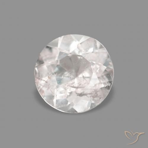 0.33 ct Pink Morganite Stone, Natural Morganite in Round Facet Shape for Sale