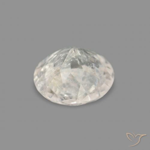 Morganite Gemstone in 4.8 mm Size for Sale, Morganite Stone in Very Light Pink Color