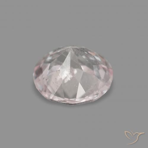 Morganite Gemstone in 5 mm (calibrated) Size for Sale, Morganite Stone in Very Light Pink Color