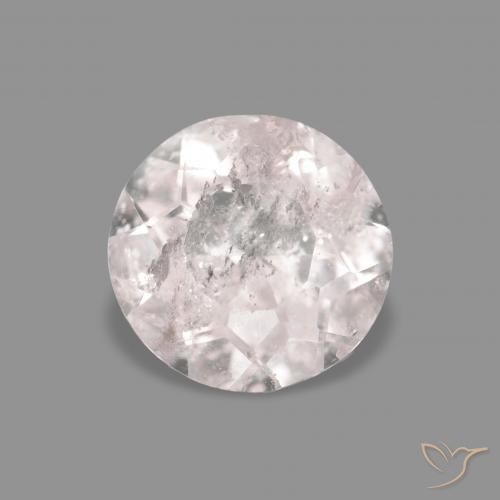 0.42ct Very Light Pink Morganite, Round, VS-SI
