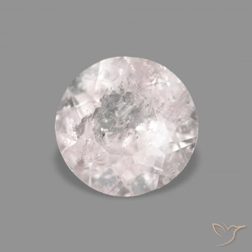 0.42 ct Pink Morganite Stone, Natural Morganite in Round Facet Shape for Sale