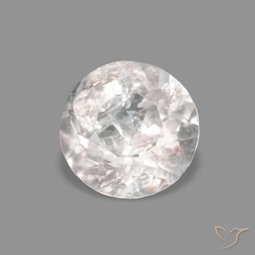0.40 ct Pink Morganite Stone, Natural Morganite in Round Facet Shape for Sale
