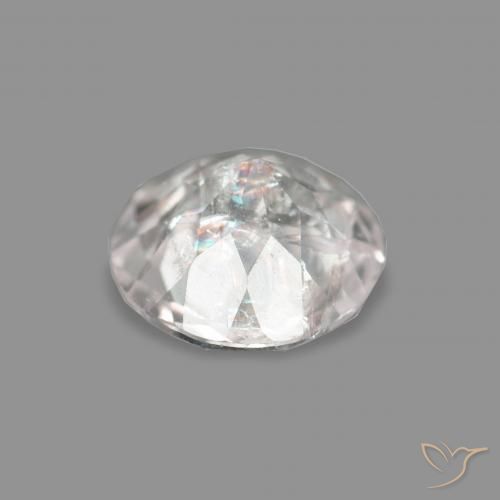 Morganite Gemstone in 5 mm (calibrated) Size for Sale, Morganite Stone in Very Light Pink Color