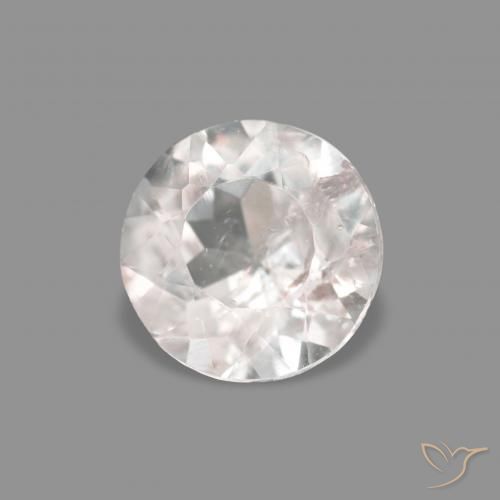 0.40 ct Pink Morganite Stone, Natural Morganite in Round Facet Shape for Sale