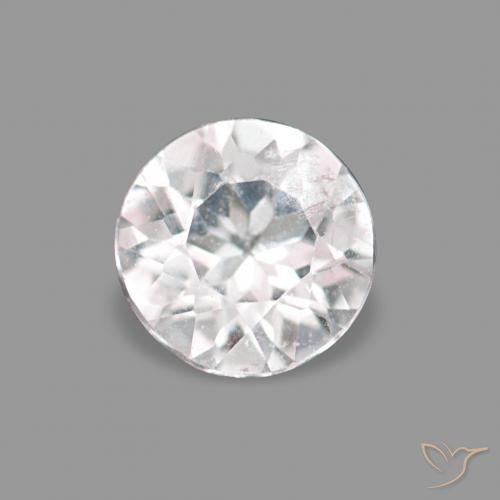 0.13ct Light Pink Morganite, Round, VS