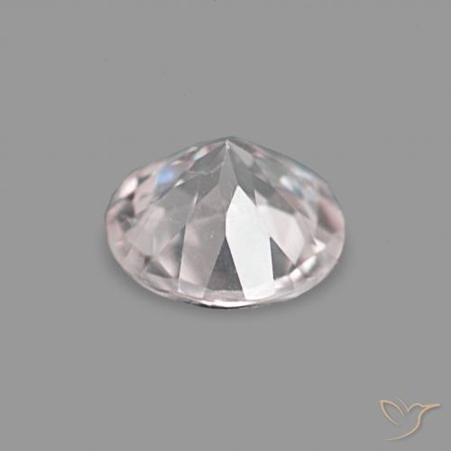 Morganite Gemstone in 4 mm (calibrated) Size for Sale, Morganite Stone in Light Pink Color