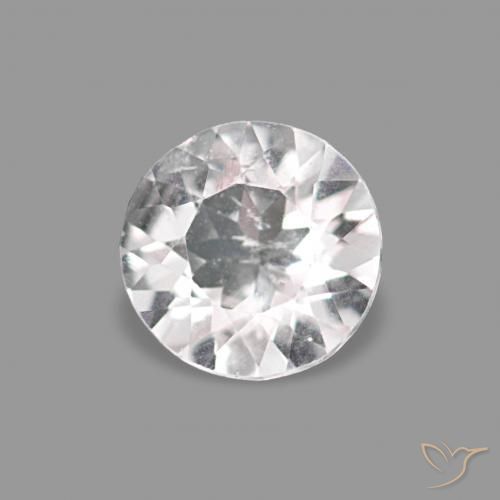 0.19 ct Pink Morganite Stone, Natural Morganite in Round Facet Shape for Sale
