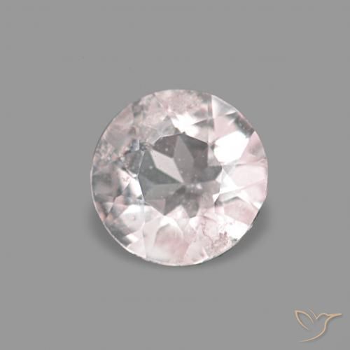 0.16 ct Pink Morganite Stone, Natural Morganite in Round Facet Shape for Sale
