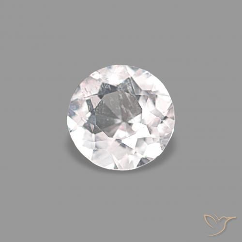 0.21 ct Pink Morganite Stone, Natural Morganite in Round Facet Shape for Sale