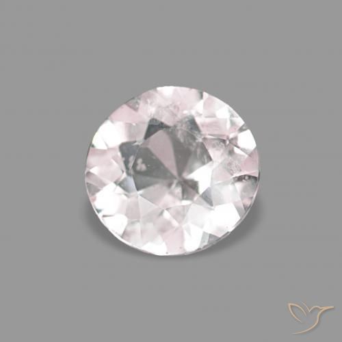 0.29 ct Pink Morganite Stone, Natural Morganite in Round Facet Shape for Sale