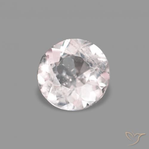 0.29 ct Pink Morganite Stone, Natural Morganite in Round Facet Shape for Sale