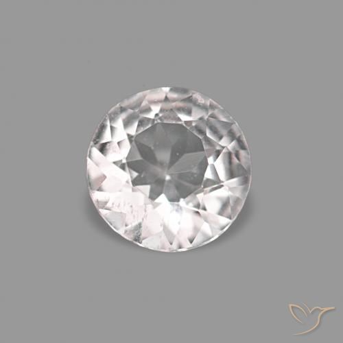 0.23ct Very Light Pink Morganite, Round, VVS-VS