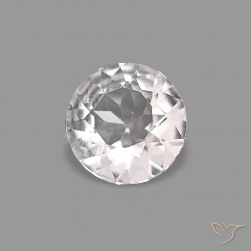 0.23 ct Pink Morganite Stone, Natural Morganite in Round Facet Shape for Sale