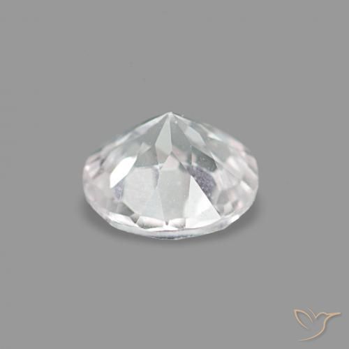 Morganite Gemstone in 4 mm (calibrated) Size for Sale, Morganite Stone in Very Light Pink Color