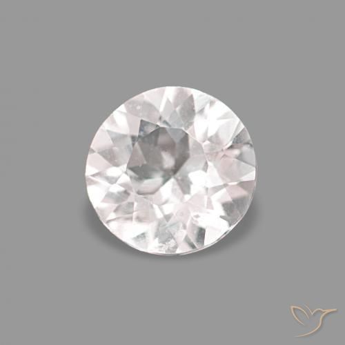 0.20 ct Pink Morganite Stone, Natural Morganite in Round Facet Shape for Sale