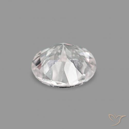 Morganite Gemstone in 4 mm (calibrated) Size for Sale, Morganite Stone in Very Light Pink Color