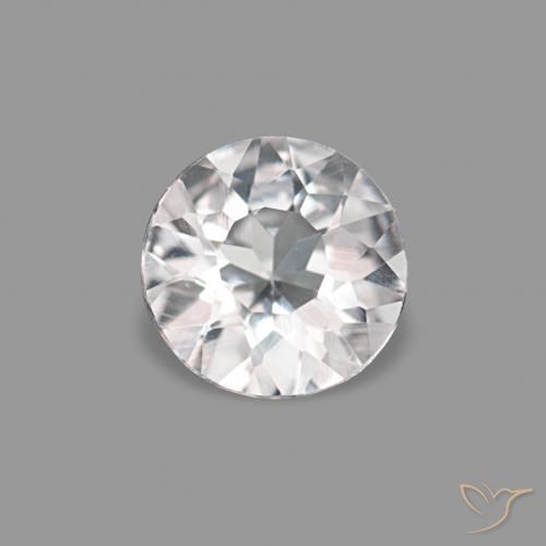 0.16ct Very Light Pink Morganite, Round, VVS