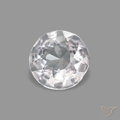 0.17 ct Pink Morganite Stone, Natural Morganite in Round Facet Shape for Sale