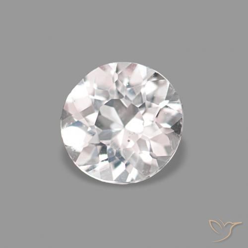 0.27 ct Pink Morganite Stone, Natural Morganite in Round Facet Shape for Sale