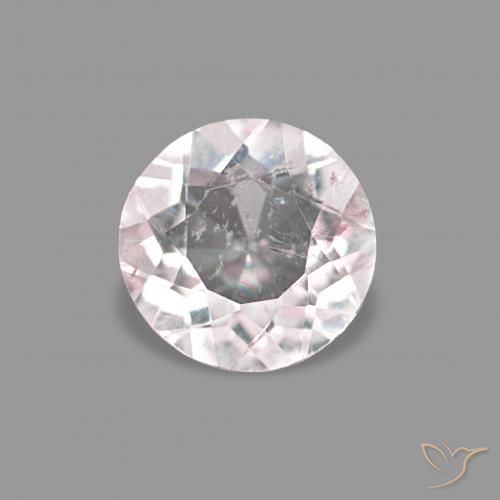0.35ct Very Light Pink Morganite, Round, VS-SI