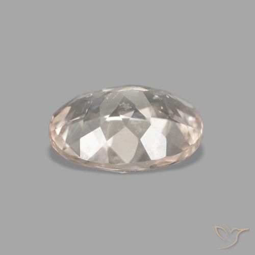 Morganite Gemstone in 7.8 x 5.7 mm Size for Sale, Morganite Stone in Very Light Pink Color