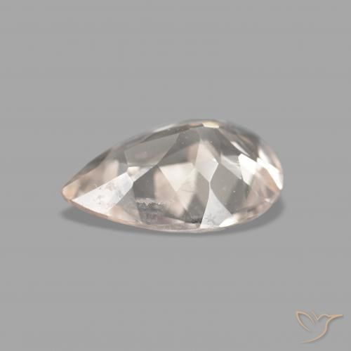 Morganite Gemstone in 8 x 5.4 mm Size for Sale, Morganite Stone in Salmon Pink Color