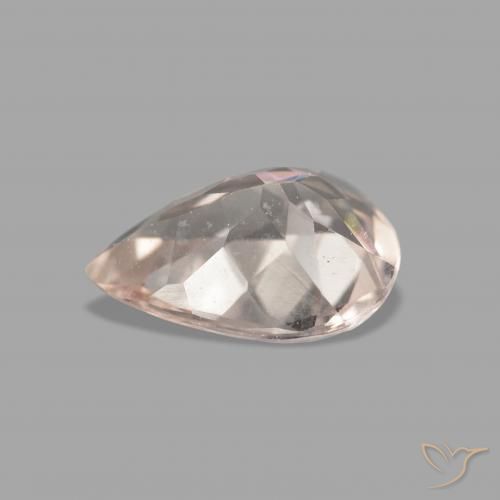 Morganite Gemstone in 8 x 6 mm (calibrated) Size for Sale, Morganite Stone in Medium Pink Color