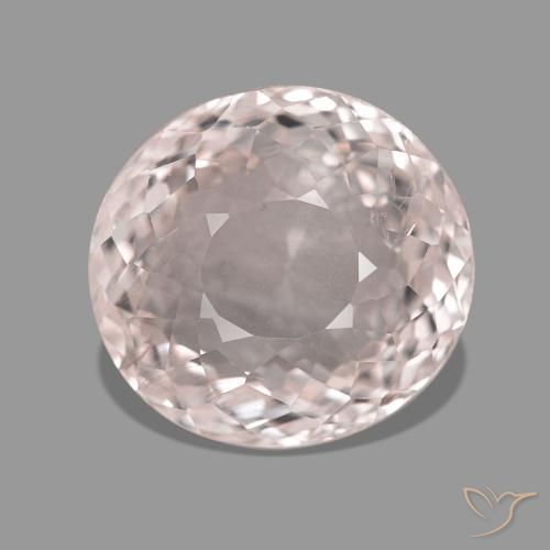 6.70 ct Pink Morganite Gemstone, Morganite Gem in Oval Portuguese-Cut Shape for Sale.