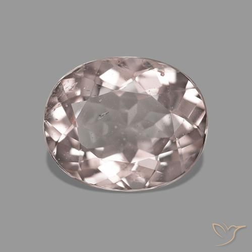 1.35 ct Pink Morganite Stone, Natural Morganite in Oval Facet Shape for Sale