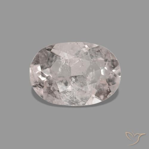 0.56ct Medium Light-Pink Morganite Gemstones, Oval, SI