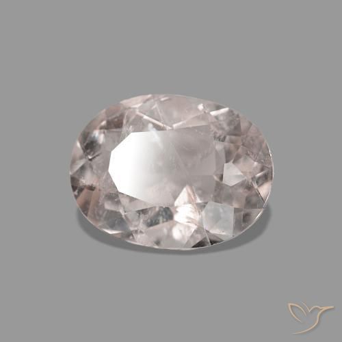 0.70 ct Pink Morganite Stone, Natural Morganite in Oval Facet Shape for Sale