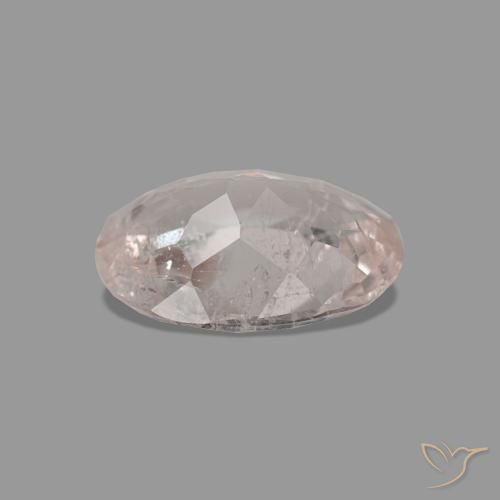 Morganite Gemstone in 7.3 x 5.5 mm Size for Sale, Morganite Stone in Rose Pink Tone Color