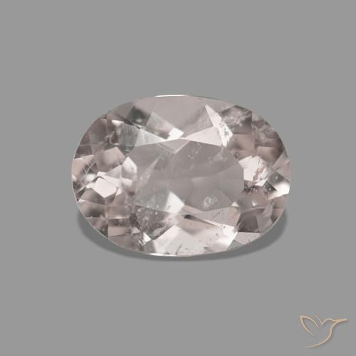 0.36ct Coral Pink Tone Morganite Gemstones, Oval, VS-SI