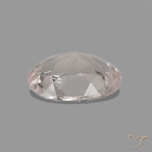 Morganite Gemstone in 5.9 x 4.3 mm Size for Sale, Morganite Stone in Coral Pink Tone Color