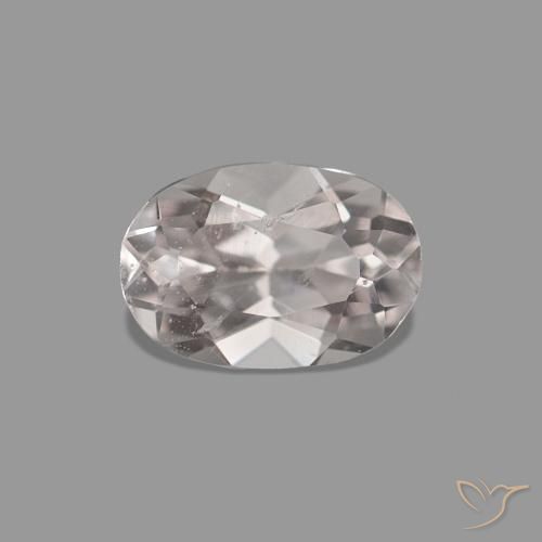 0.31 ct Pink Morganite Gemstone, Morganite Gem in Oval Facet Shape for Sale.