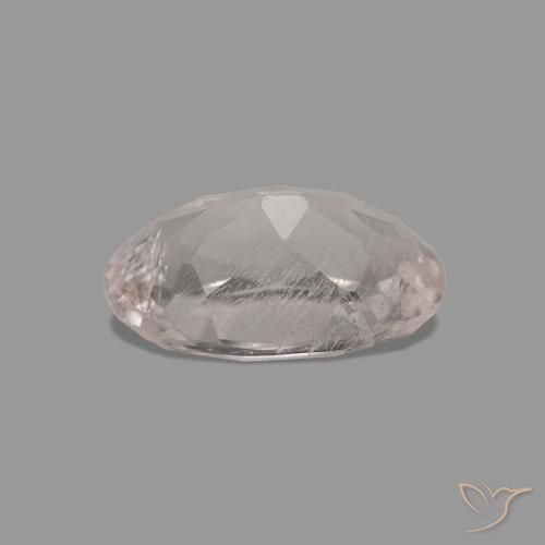 Morganite Gemstone in 7.1 x 4.7 mm Size for Sale, Morganite Stone in Rose Pink Tone Color