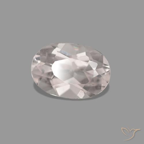 0.32 ct Pink Morganite Stone, Natural Morganite in Oval Facet Shape for Sale