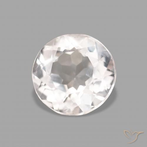0.64 ct Pink Morganite Stone, Natural Morganite in Round Facet Shape for Sale