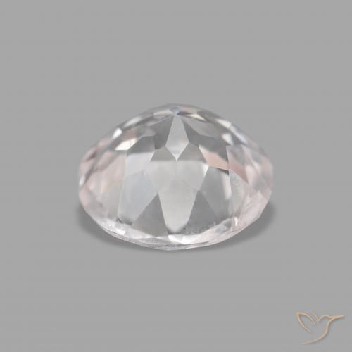 Morganite Gemstone in 6 mm (calibrated) Size for Sale, Morganite Stone in Very Light Pink Color