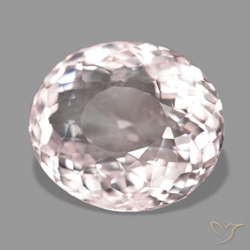 5.59 ct Pink Morganite Stone, Natural Morganite in Oval Portuguese-Cut Shape for Sale