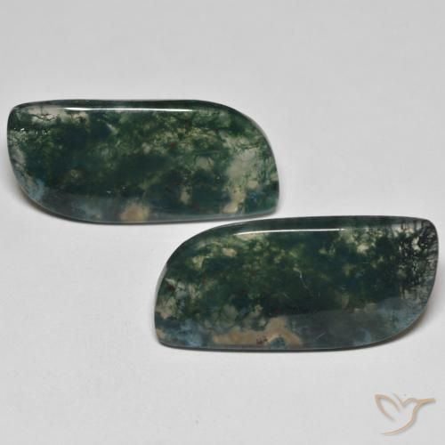 27.36ctw Natural Multicolor Moss Agate, Fancy, Transparent