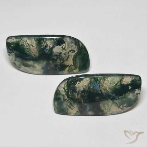 32.97ctw Natural Multicolor Moss Agate, Fancy, Transparent