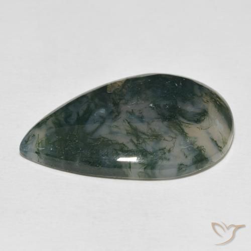 Moss Agate Gemstone in 30.6 x 20.3 mm Size for Sale, Moss Agate Stone in Multicolor Color