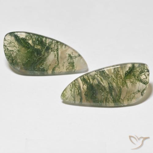 24.05ctw Natural Multicolor Moss Agate, Fancy, Translucent