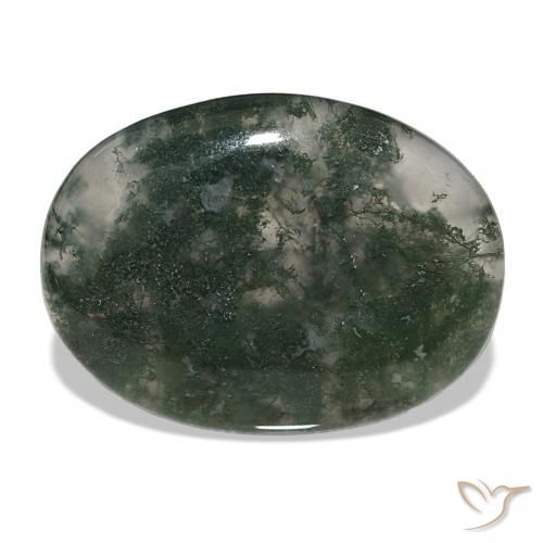 39.60ct Multicolor Moss Agate, Oval, Translucent