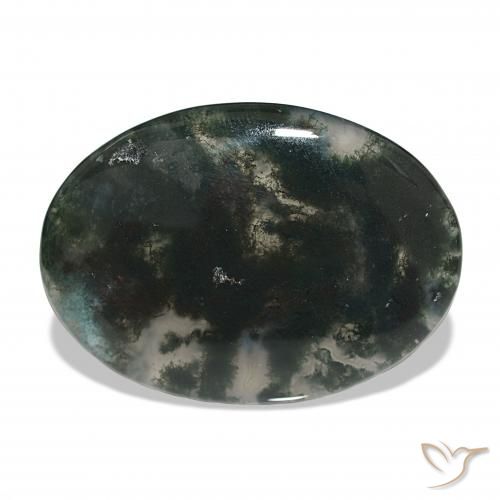 30.13ct Multicolor Moss Agate, Oval, Translucent