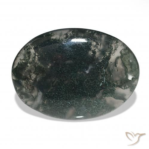 36.54ct Multicolor Moss Agate, Oval, Translucent